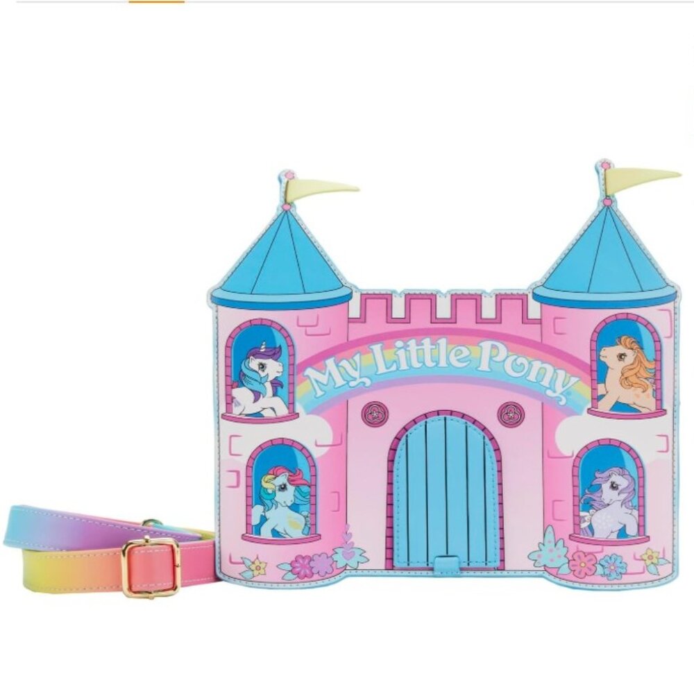 Loungefly Hasbro My Little Pony Castle Cross Body Bag ~NWT - Picture 3 of 9